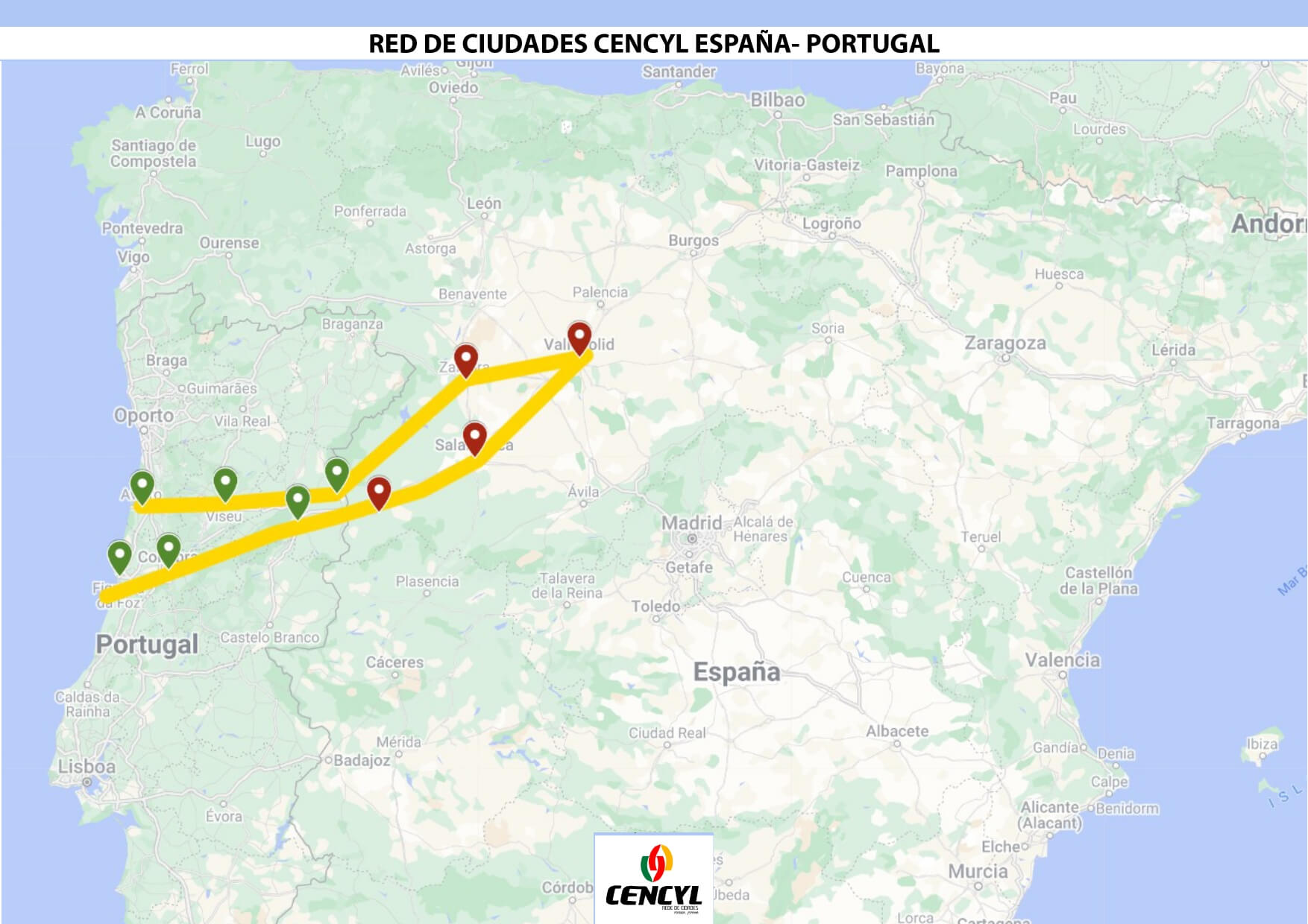 red de ciudades cencyl