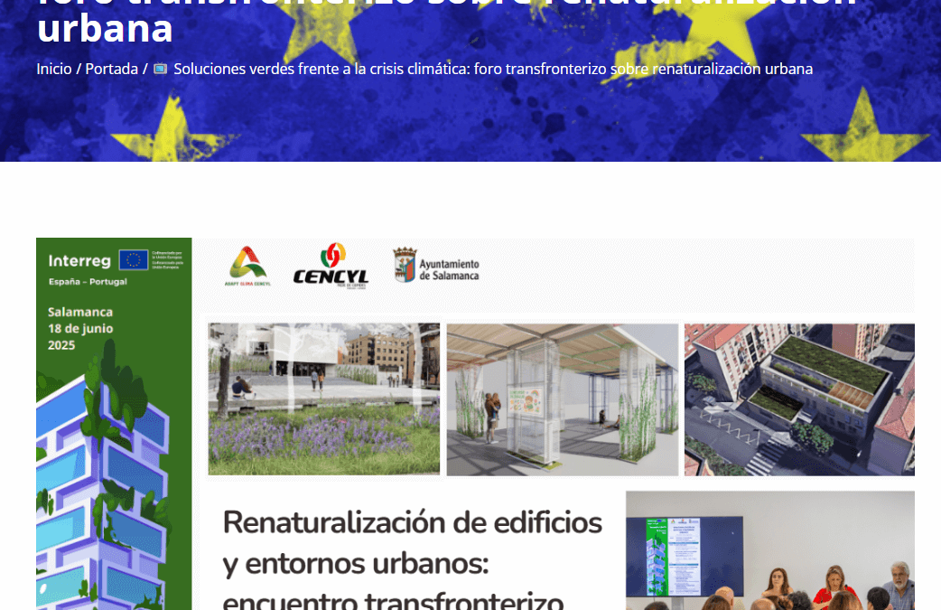 Soluciones verdes frente a la crisis climática: foro transfronterizo sobre renaturalización urbana